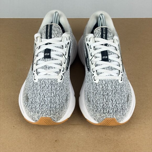 Brooks Adrenaline GTS 23 Athletic Running Shoes Womens 7 Gray Black Knit Upper - Picture 2 of 10